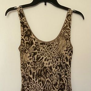 Animal print, sleeveless, Maxi dress.